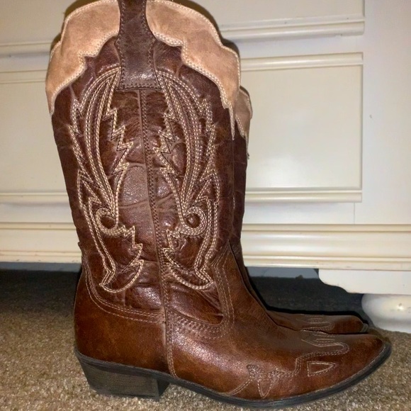 Coconuts by Matisse Cimmaron Cowboy Western Boot,Brown/Brown,8.5